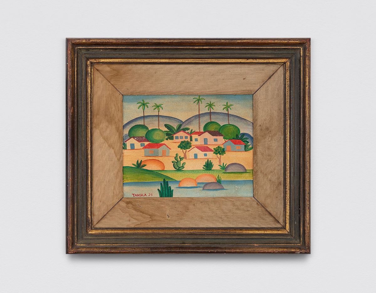 The painting attributed to Tarsila do Amaral and dated to 1925, whose authenticity a leading auctioneer called into question OMA Galeria