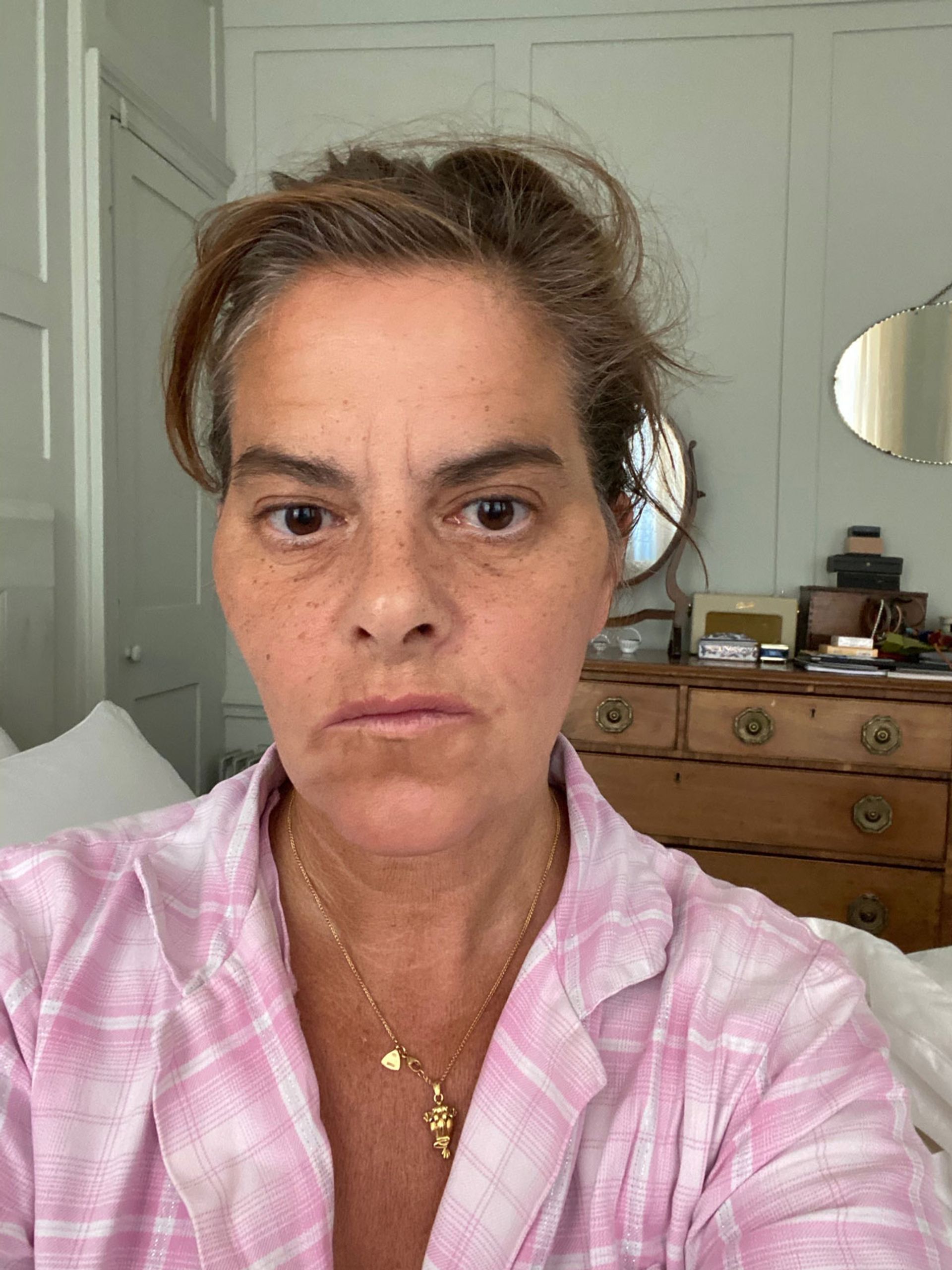 A self portrait of Tracey Emin, taken at her London home during isolation © Tracey Emin