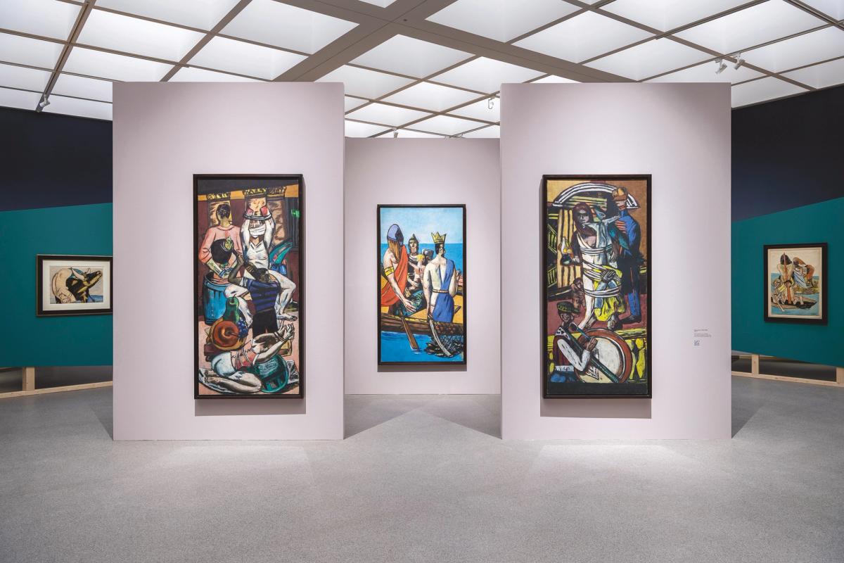 “Maniacal and majestic”: the exhibition takes its name from the Departure triptych, created by Beckmann between 1932 and 1935 Photo: Haydar Koyupinar/Bayerische Staatsgemäldesammlungen