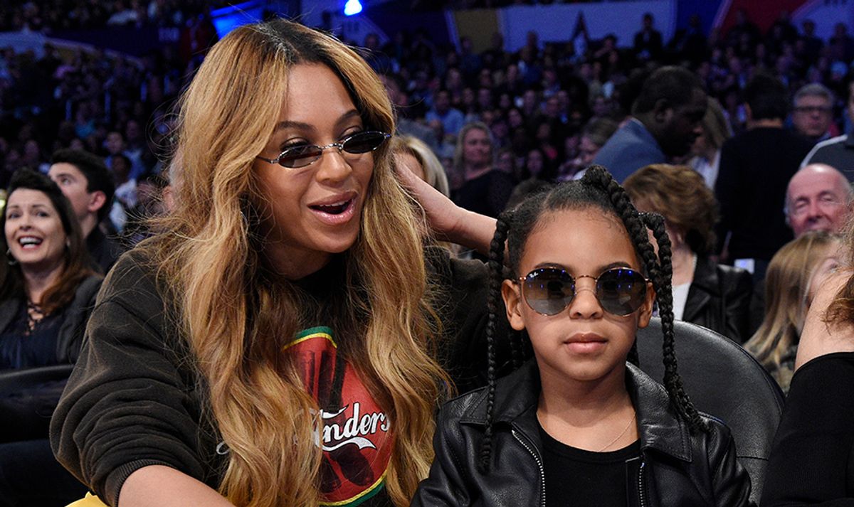 Blue Ivy Carter, already a star, with her mother Beyoncé AP Photo/Chris Pizzello