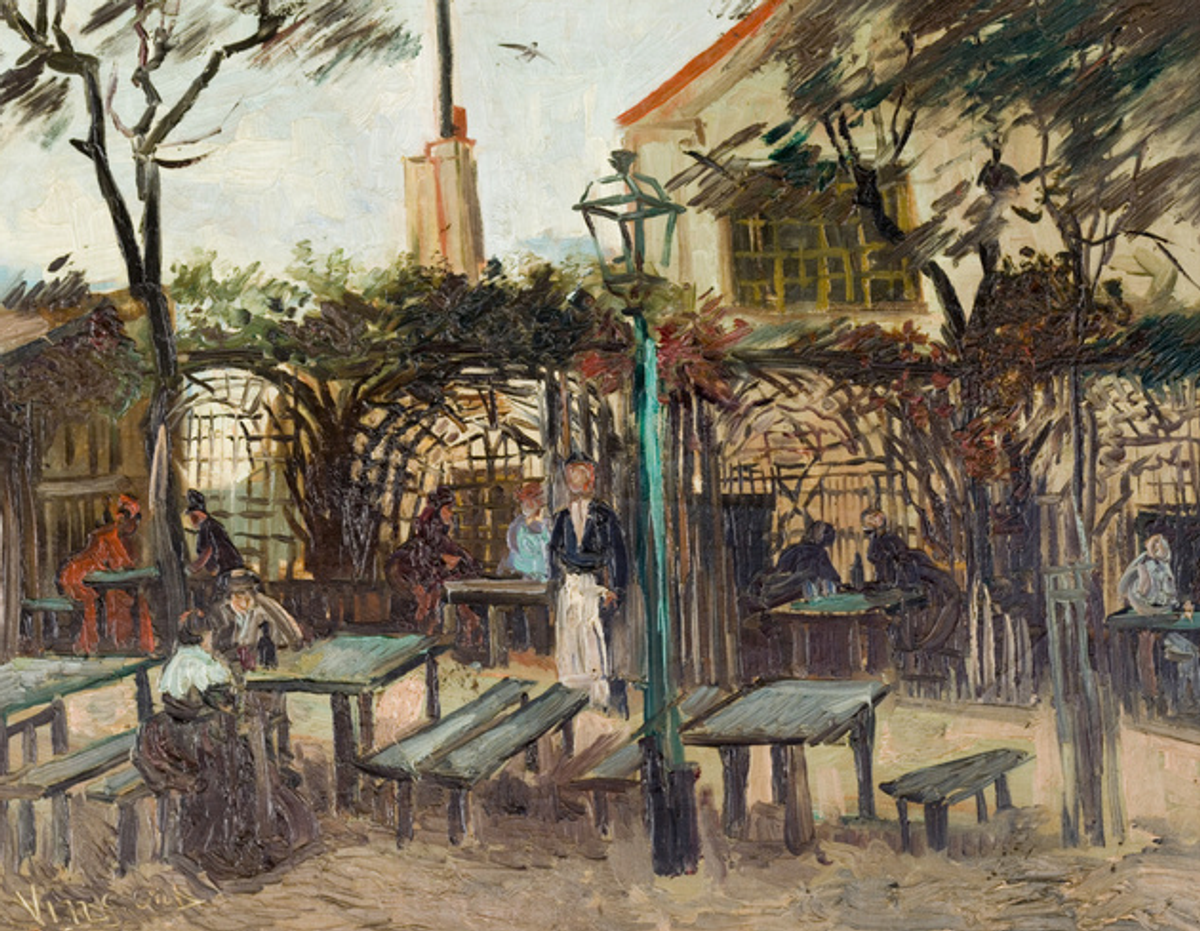 Van Gogh’s La Guinguette à Montmartre (October 1886) Musée d’Orsay, Paris (photograph Adrien Didierjean)