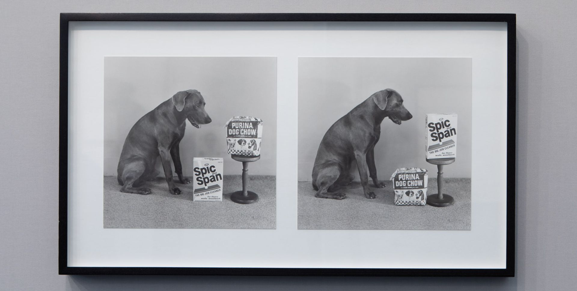  William Wegman, Spic and Chow/Span and Chow (1975), $40,000. Sperone Westwater, Frieze Masters. Photo: © David Owens