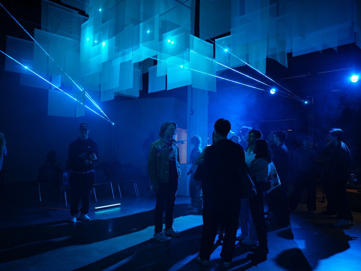 The opening reception for ARRAY by Eric Cheung at Vivo Media Arts on 19 June 2025 Photo by Rachel Topham Photography