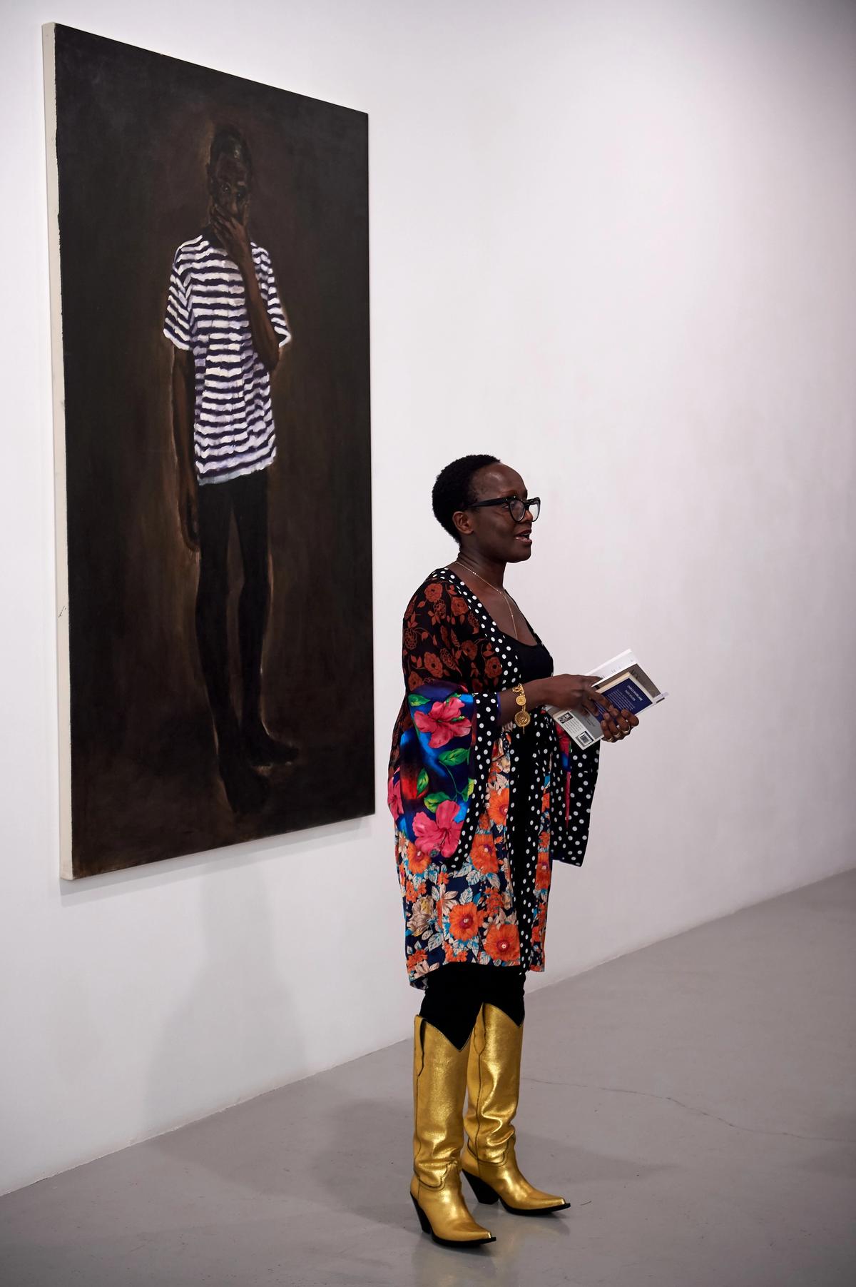 Lynette Yiadom-Boakye at the CAS fundraiser Louisa Buck