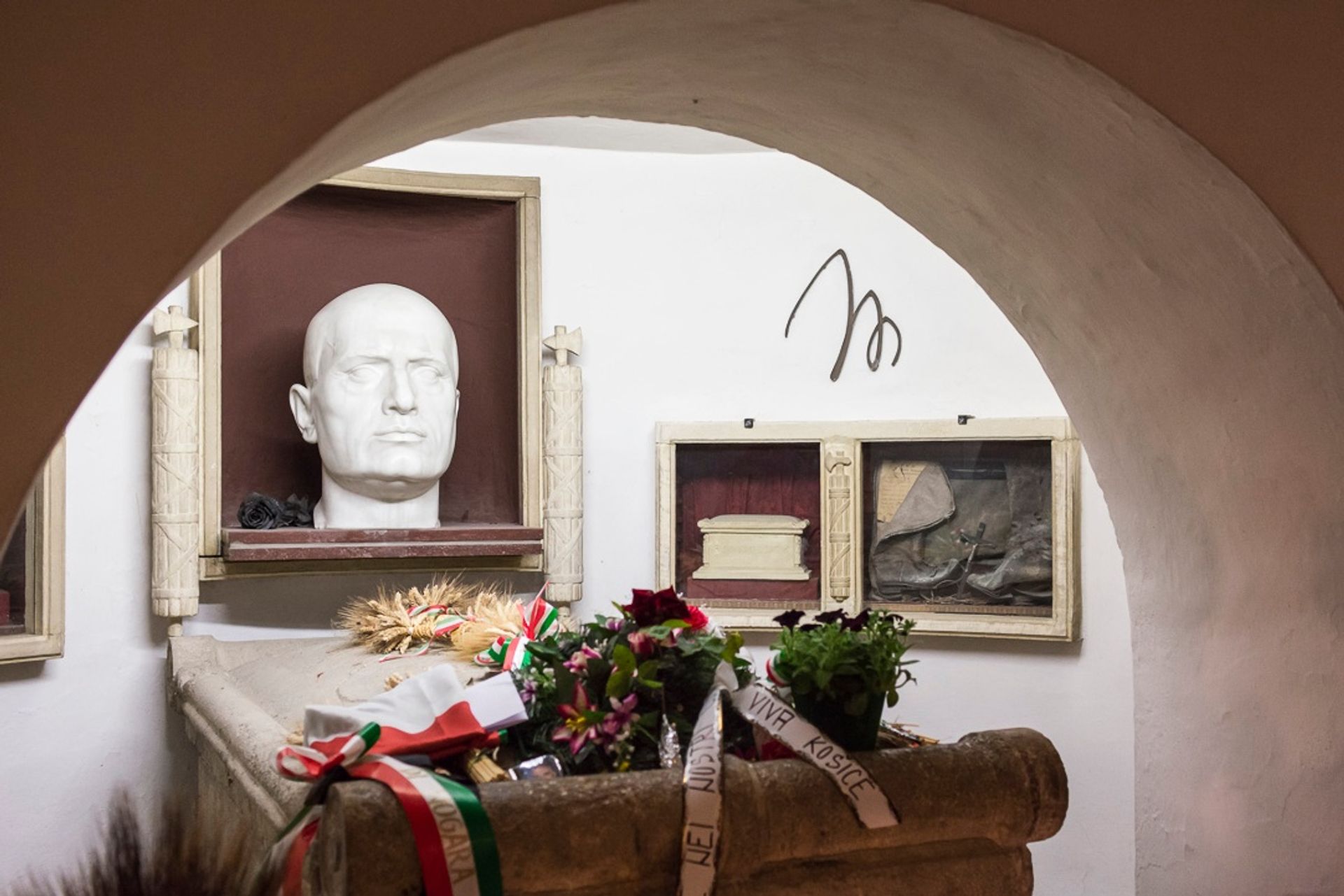 The crypt of Benito Mussolini has reopened to the public 
