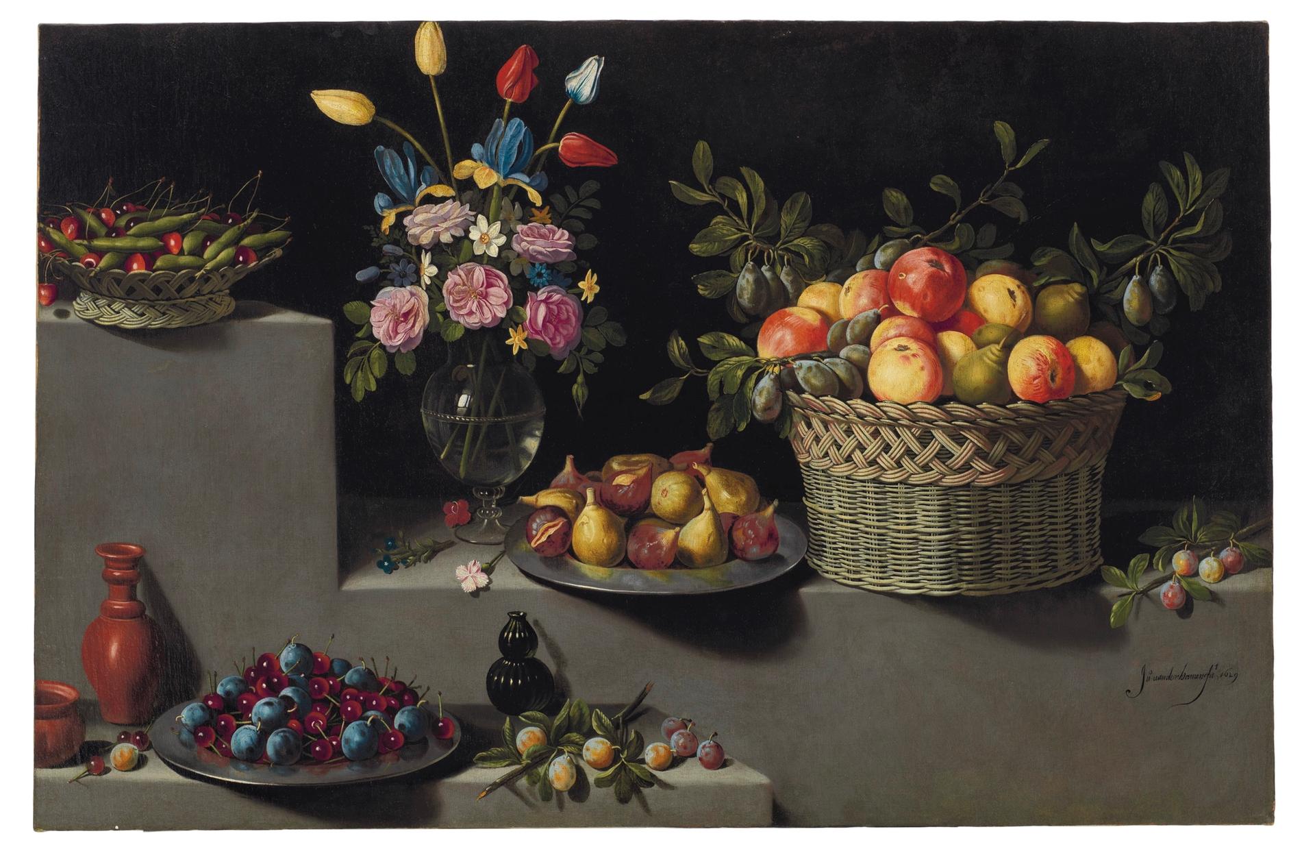 Juan van der Hamen y León's Still life with flowers and fruit was on long-term loan to the Met and is now offered at Christie's. Courtesy of Christie's Images Ltd