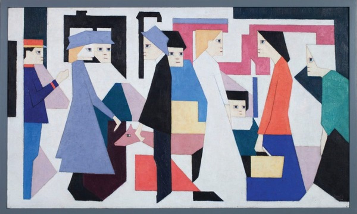 Chris Beekman’s Stop Steam Train (1918). The artist soon split from De Stijl (Image: courtesy Stedelijk Museum Amsterdam)