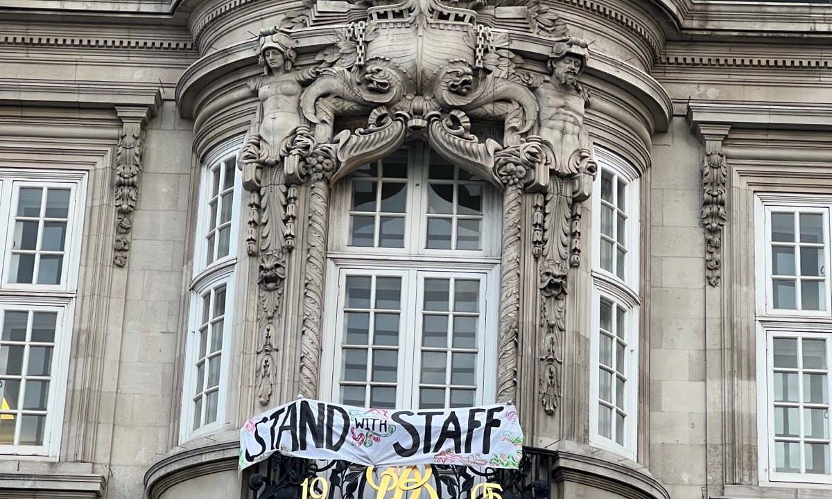 Student sit-in at Goldsmiths in protest over planned job cuts Student sit-in at Goldsmiths in protest over planned job cuts
