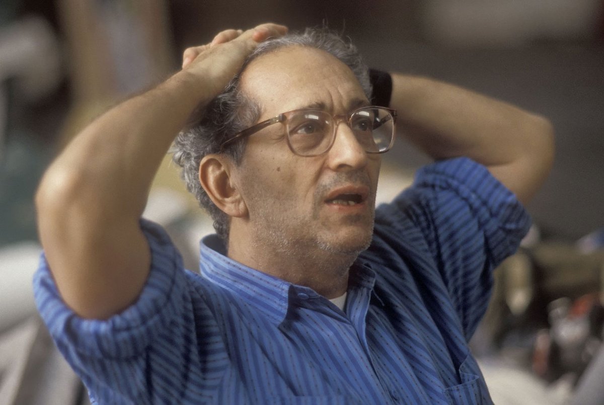 Frank Stella in his New York studio, 1991 Photograph: Luc Novovitch / Alamy Stock Photo
