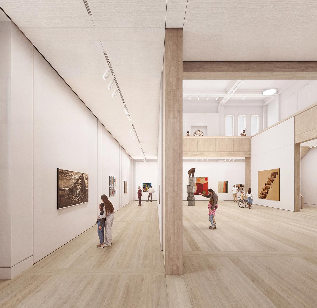 Visualisation of the Royal Academy’s new double-height Collection Gallery
David Chipperfield Architects