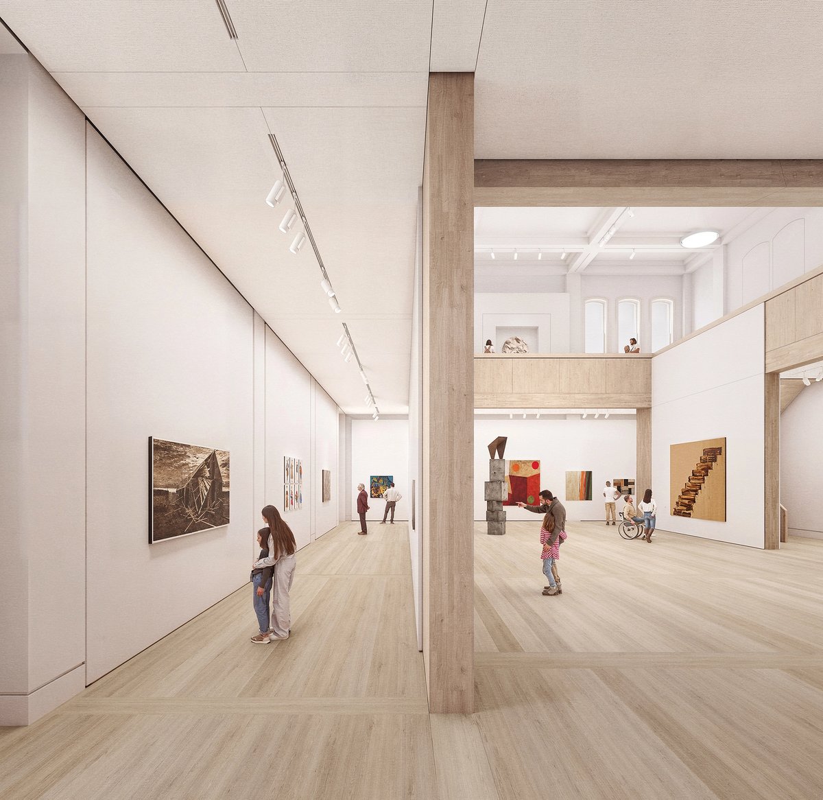 Visualisation of the Royal Academy’s new double-height Collection Gallery
David Chipperfield Architects
