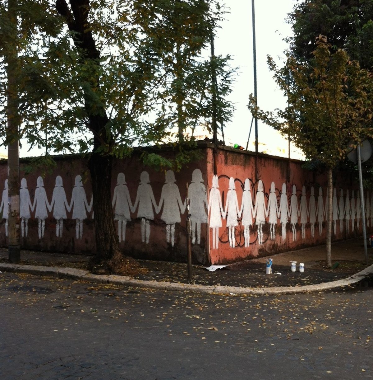 Marina Biagini and Elisa Caracciolo, Murale contro il Femminicidio, 2012-13 Photo by Francesco Campanini