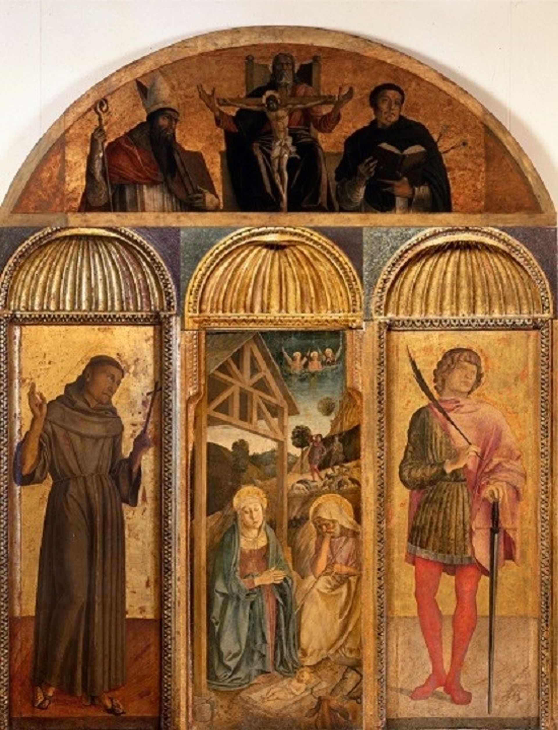Nativity triptych, Bellini workshop Archivio Fotografico G.A.VE by kind permission MiBAC