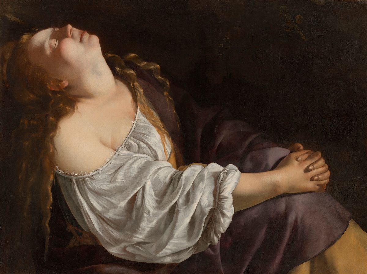 Artemisia Gentileschi, Mary Magdalene in Ecstasy, around 1625 National Gallery of Art, Gift of Funds from Nina J. Cohen in honor of her father Emanuel Cohen and Patrons' Permanent Fund