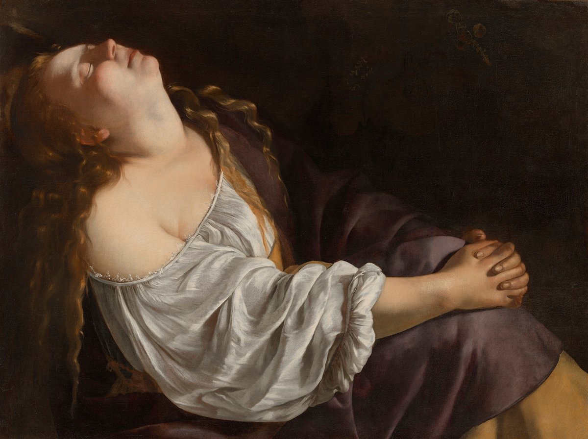 Artemisia Gentileschi, Mary Magdalene in Ecstasy, around 1625 National Gallery of Art, Gift of Funds from Nina J. Cohen in honor of her father Emanuel Cohen and Patrons' Permanent Fund