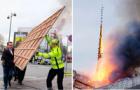 Denmark's 'Notre Dame moment': passers-by rescue paintings from blazing Boersen building in Copenhagen