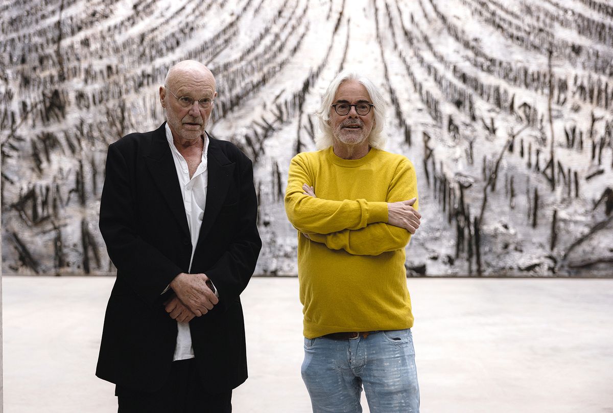 German artist Anselm Kiefer (left) with Mona’s David Walsh
Photo: Mona/Eden Meur, courtesy of Anselm Kiefer and Mona