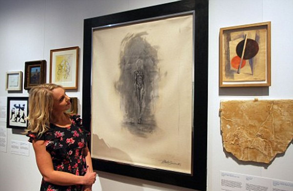 John Myatt's forgery of Alberto Giacometti's Standing Figure was later exhibited at the Victoria and Albert museum
