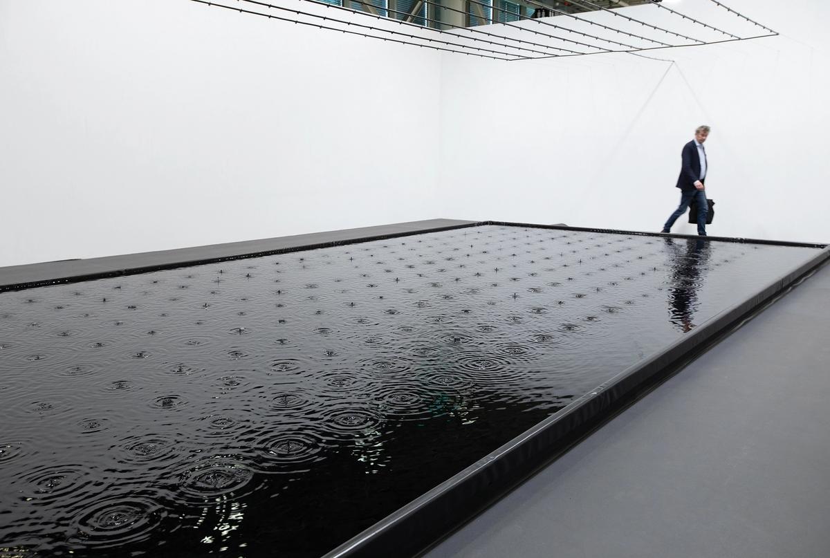 At this year’s Biennale, the Romanian-born artist Belu-Simion Fainaru is representing Israel with Rose of Nothingness (pictured at Art Basel in 2019)
© Belu-Simion Fainaru, photo by David Owens