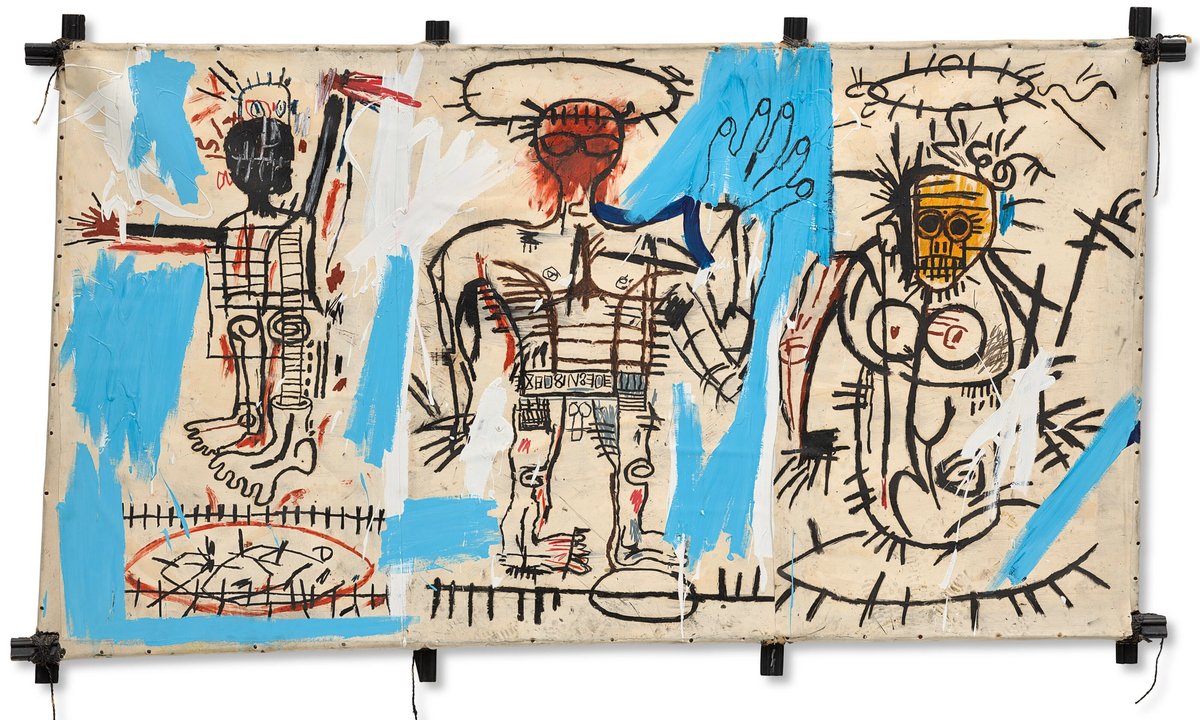Basquiat's family portrait painting could bring $30m at Christie's auction