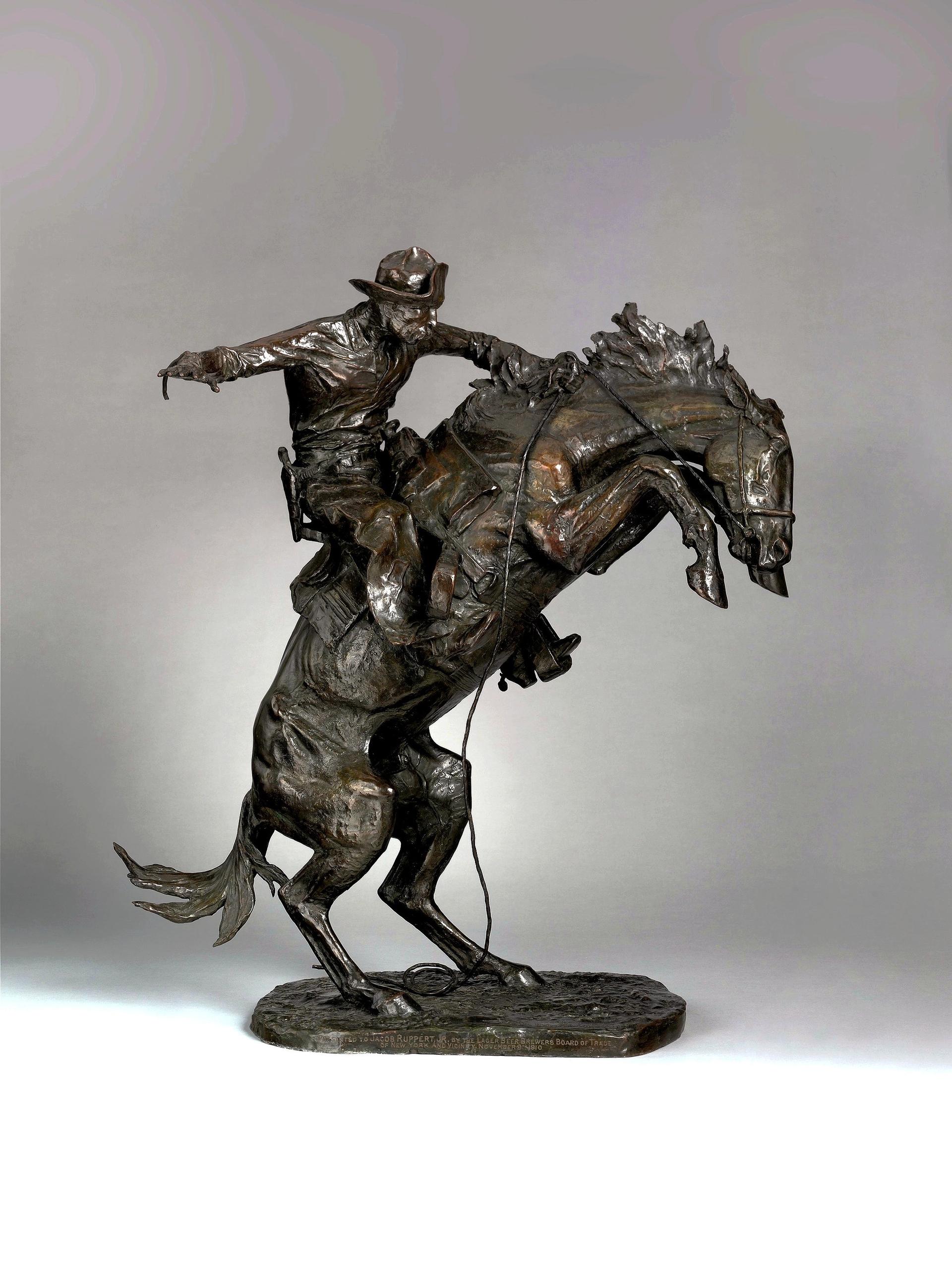Frederic Remington's The Broncho Buster is not Teddy Roosevelt. Wikimedia