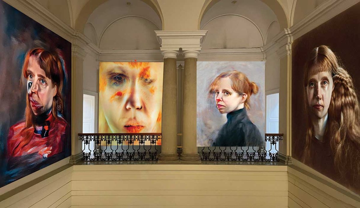 The artist Holly Herndon and her partner Mathew Dryhurst created the Classified series of self-portraits (above) to explore the “classification” of data on “Holly Herndon” in OpenAI’s CLIP neural network. Herndon made the series to “get to know” that neural network as well as it knows “Holly Herndon” Courtesy the artists