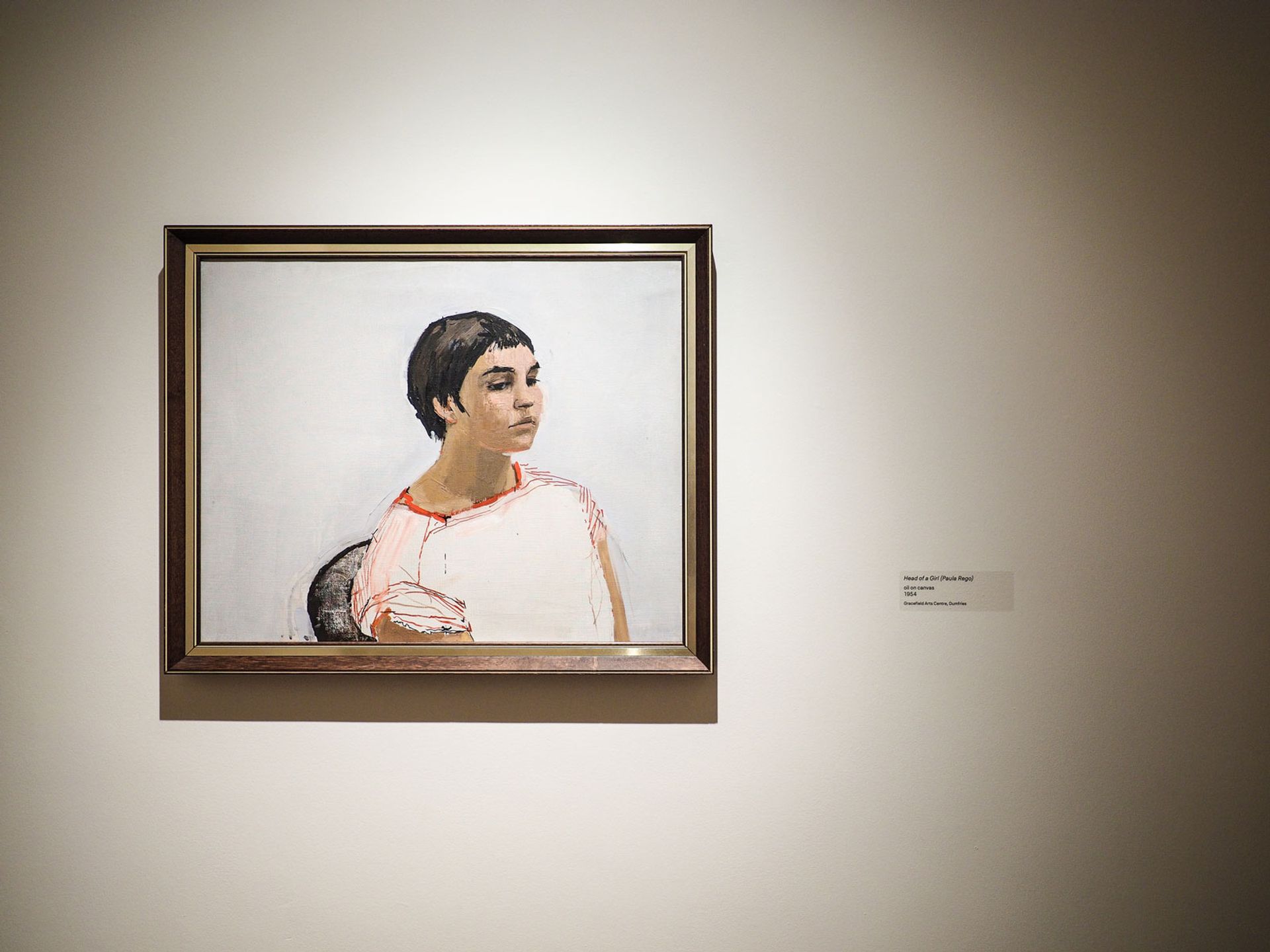 Victor Willing's Head of a Girl (Paula Rego, 1954) on show at Hastings Contemporary Image: Hastings Contemporary, © Lens and Pixel