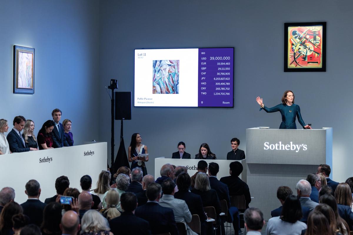 “Headline auction results are increasingly driven by a tiny number of museum-quality works competing for the attention of an equally small group of ultra-wealthy buyers,” says art market economist Magnus Resch Courtesy of Sotheby’s