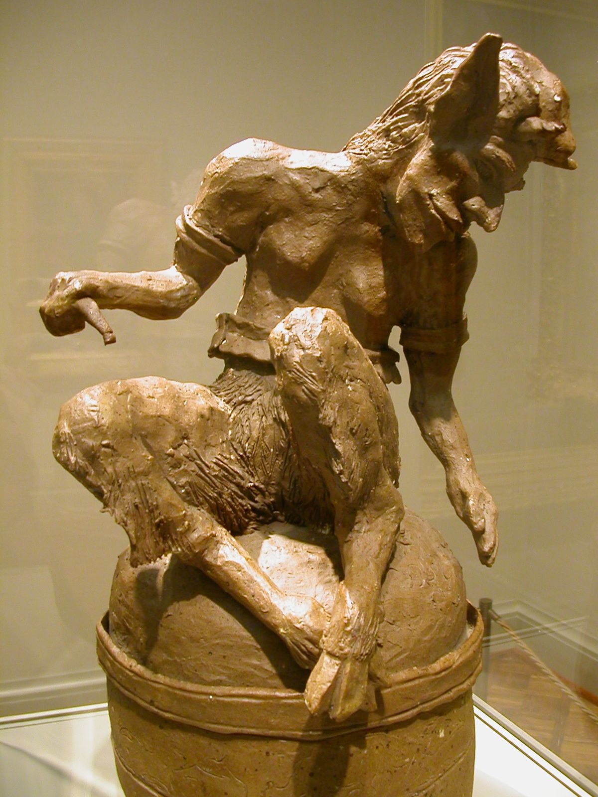 A sculpture of faun at the Art Institute of Chicago, formerly attributed to Paul Gauguin, was recently revealed to be a forgery Shaun Greenhalgh Photo: Carlos E. Restrepo