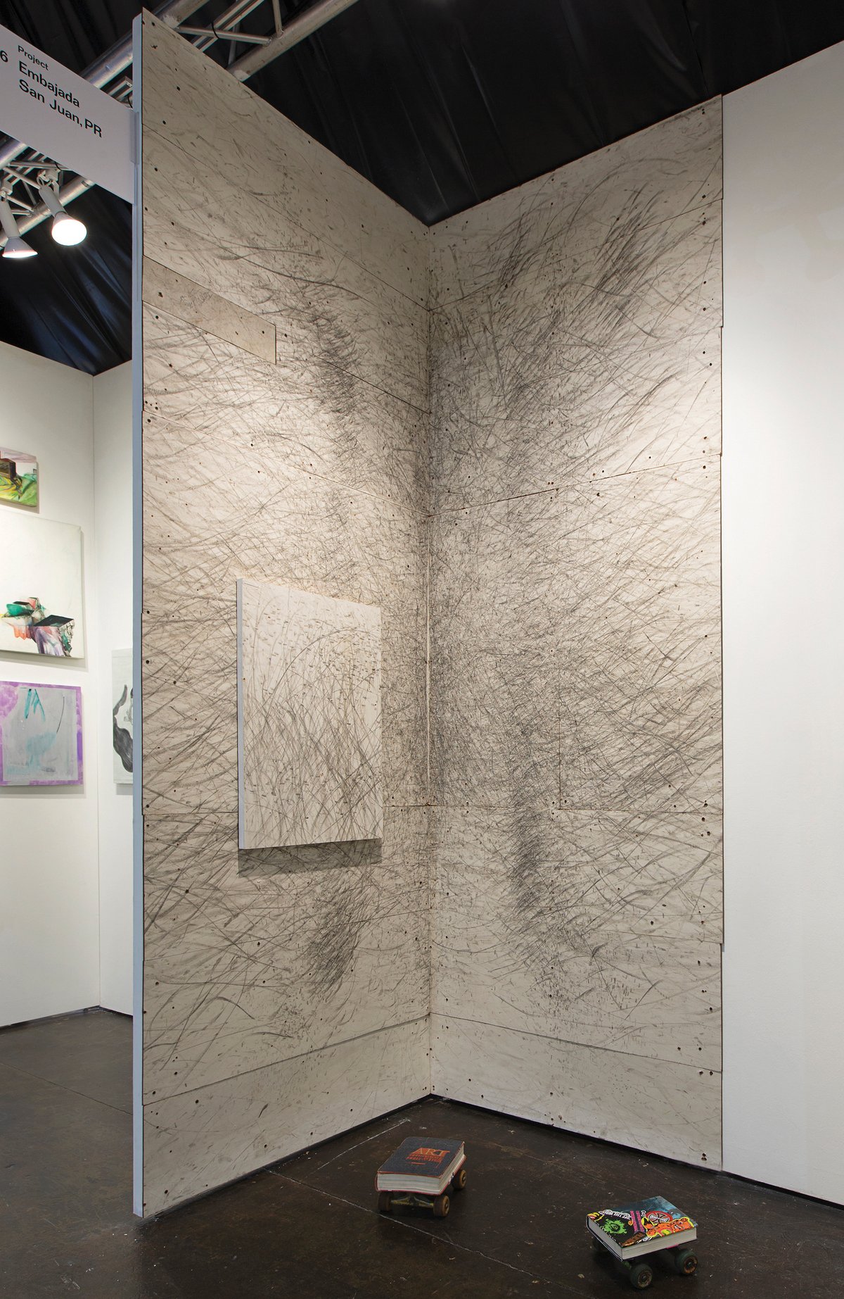 Installation shot of Chemi Rosado-Seijo 's Untitled #1 (2017) from the series: One Thousand Four Hundred and Seventy One Rides (2017) Photo: Raquel Pérez Puig and courtesy of Embajada Gallery