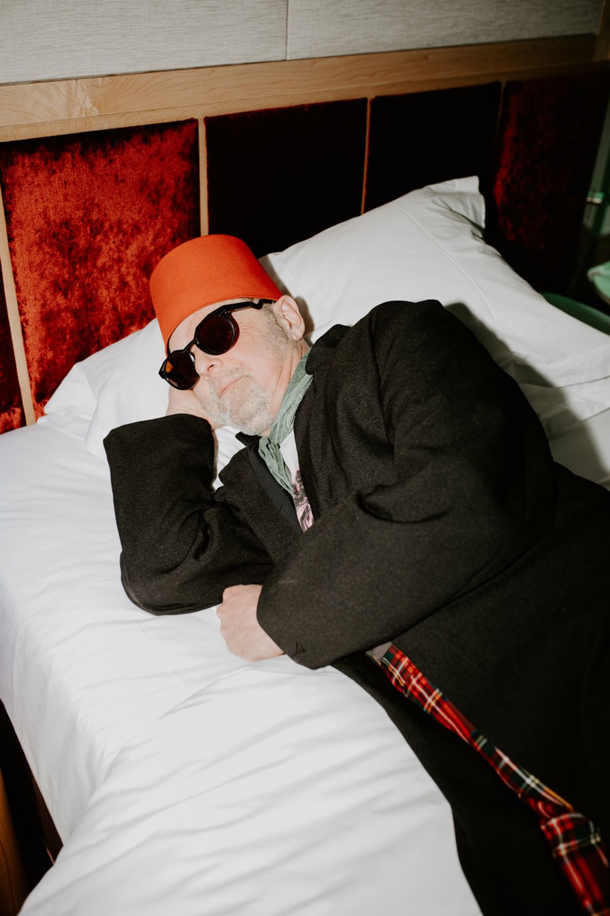 Sweet dreams: the British artist Gavin Turk rests up in the Groucho Club’s Nap Room