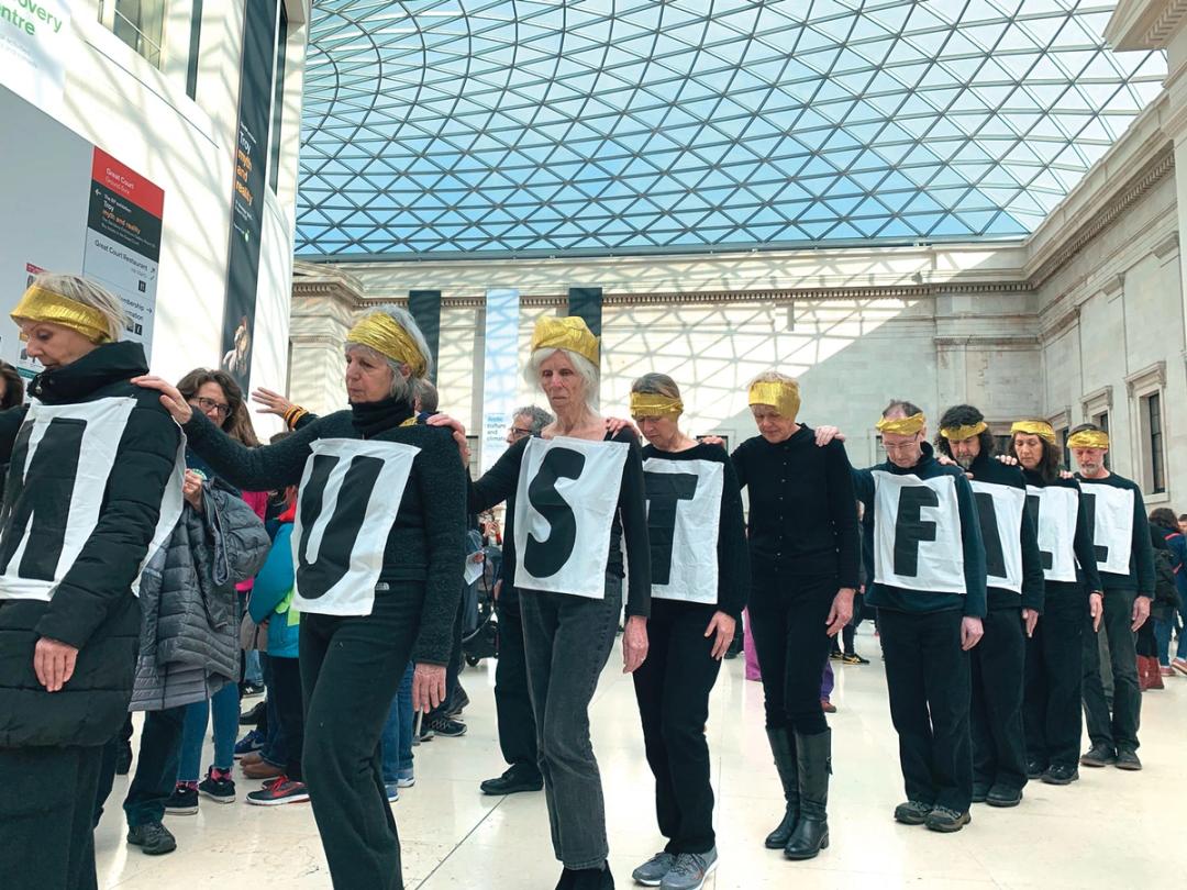 Climate activists take over British Museum in all-night protest against ...