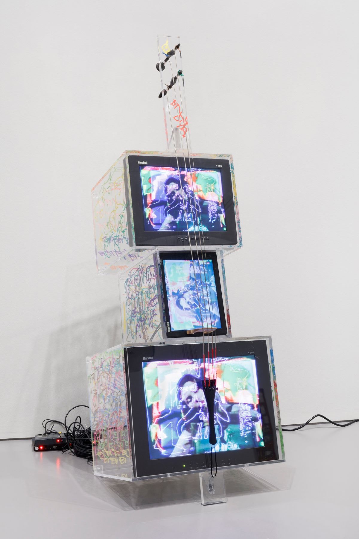 Nam June Paik, TV Cello, 2005. Gift of the Hakuta Family, 2023. Courtesy of the Hirshhorn Museum and Sculpture Garden. Photo: Rick Coulby.