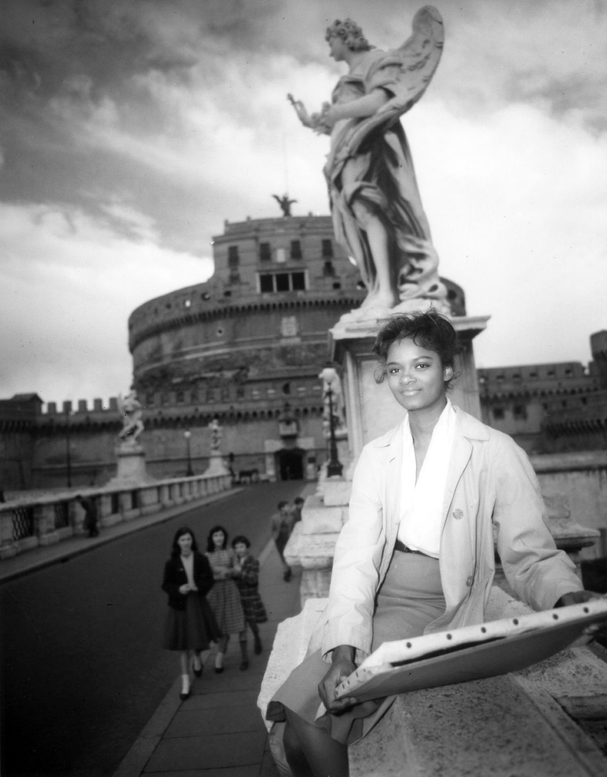 The artist and writer Barbara Chase-Riboud at the American Academy in Rome in 1958 