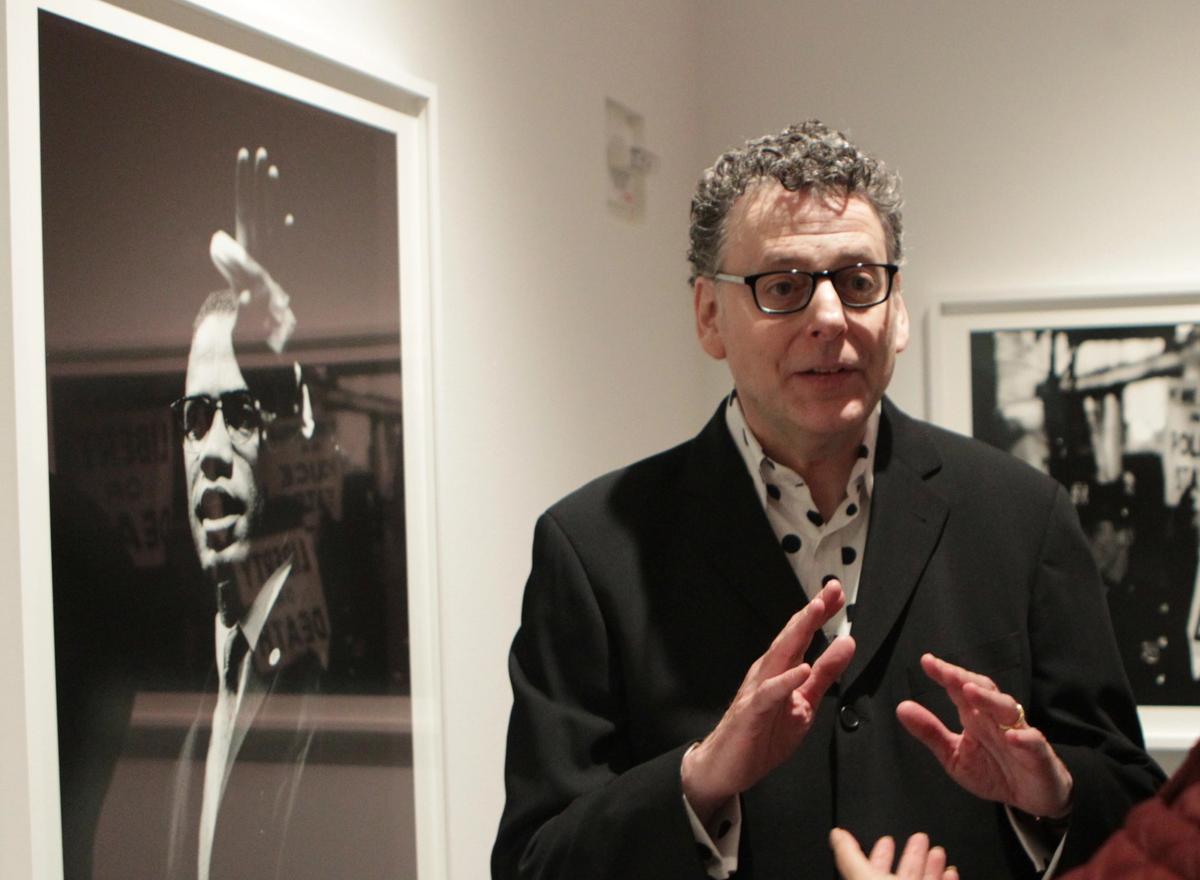 Maurice Berger at the private reception for the show Gordon Parks: Selections from the Dean Collection, at the Ethelbert Cooper Gallery of African & African American in Art at the Hutchins Center, Harvard University Photo: Mpi43/MediaPunch /IPX