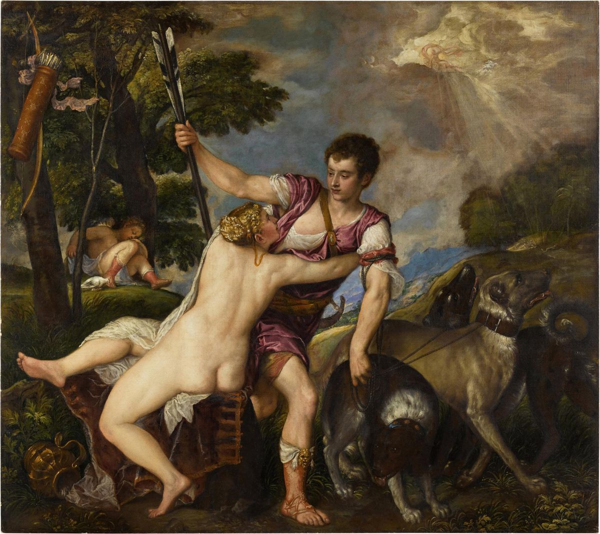 Titian and workshop's Venus and Adonis (around 1555-57)