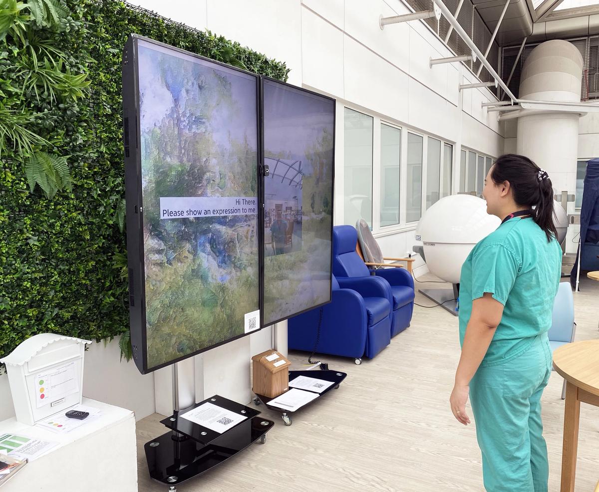 Immersive Healing Art System at Chelsea and Westminster Hospital courtesy Genesis Arts