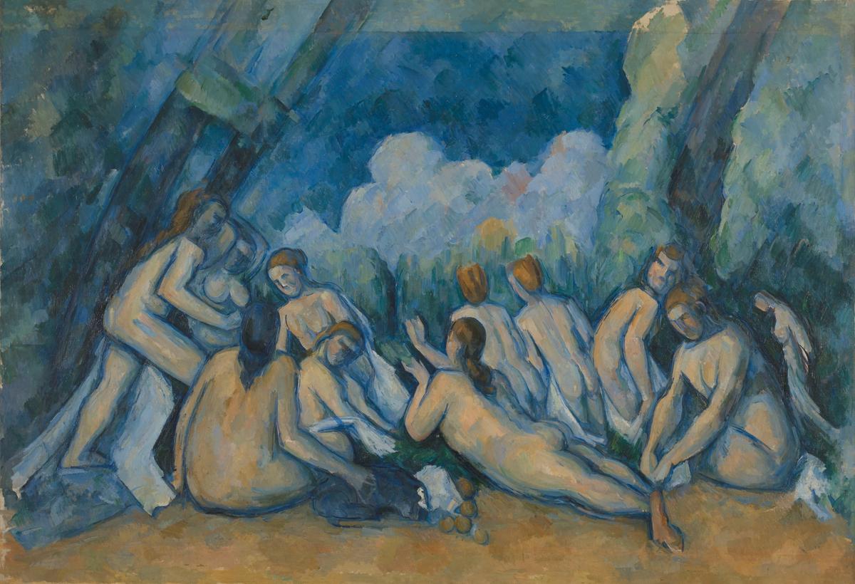Paul Cezanne, Bathers (around 1894-1905)
Presented by the National Gallery, purchased with a special grant and the aid of the Max Rayne Foundation, 1964