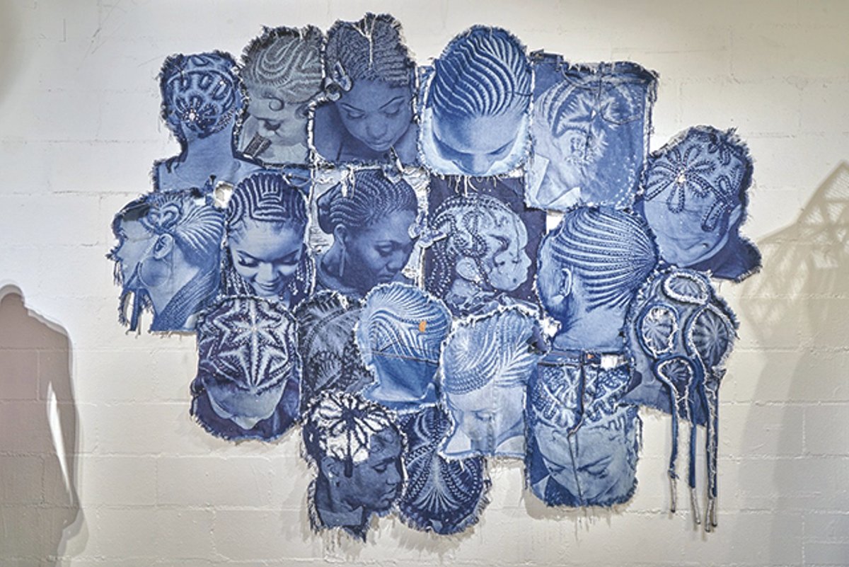 Daveed Baptiste’s denim collage Fly (2025) at Revolt Art Fair
Courtesy Revolt