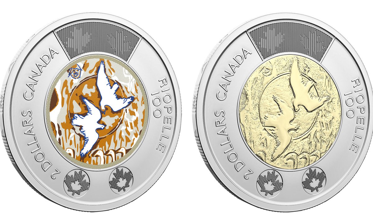 Canada’s new two-dollar coin features detail of Jean Paul Riopelle painting Canada’s new two-dollar coin features detail of Jean Paul Riopelle painting