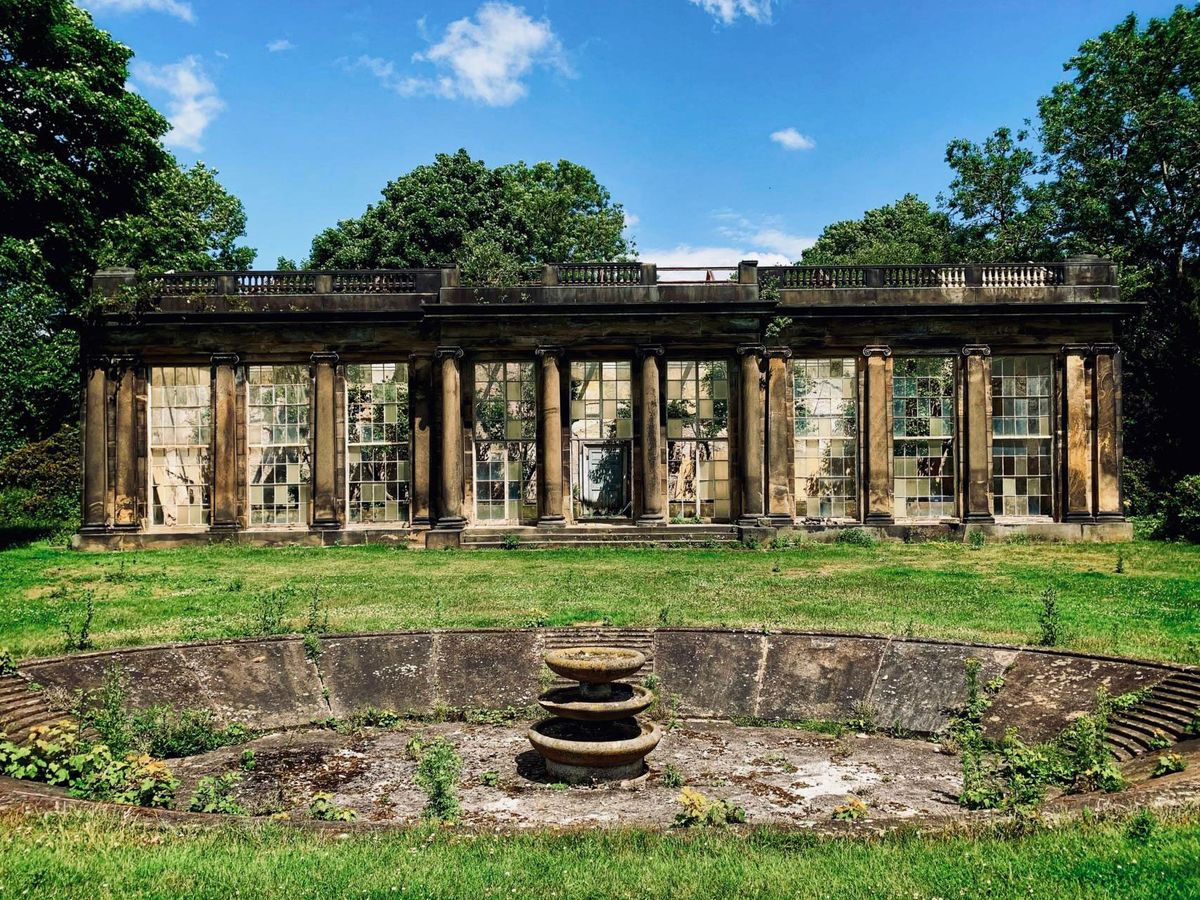 The derelict Camellia House will be restored into a tea room and evening event space, as it was when Lady Rockingham entertained guests there in 1738 Photo: Wentworth Woodhouse Preservation Trust