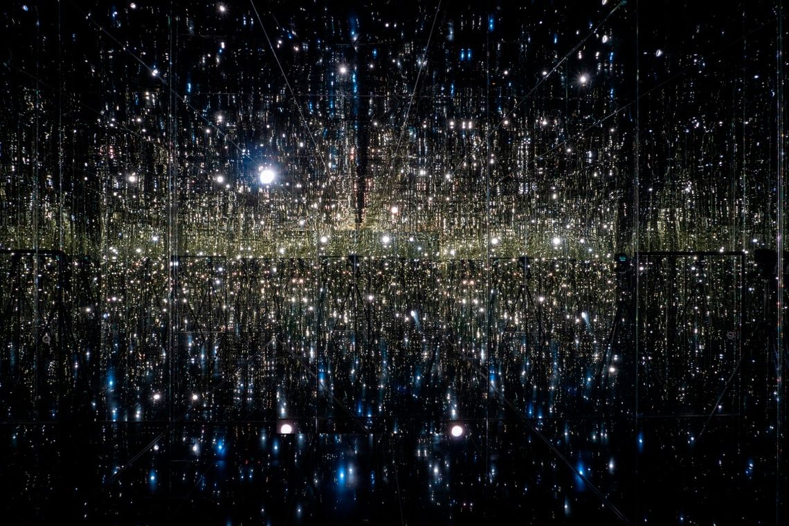 Yayoi Kusama, Where the Lights in My Heart Go, 2016 Courtesy of Ota Fine Arts and Victoria Miro; © Yayoi Kusama; Photo: Simon Klein