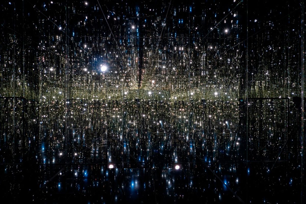 Yayoi Kusama, Where the Lights in My Heart Go, 2016 Courtesy of Ota Fine Arts and Victoria Miro; © Yayoi Kusama; Photo: Simon Klein