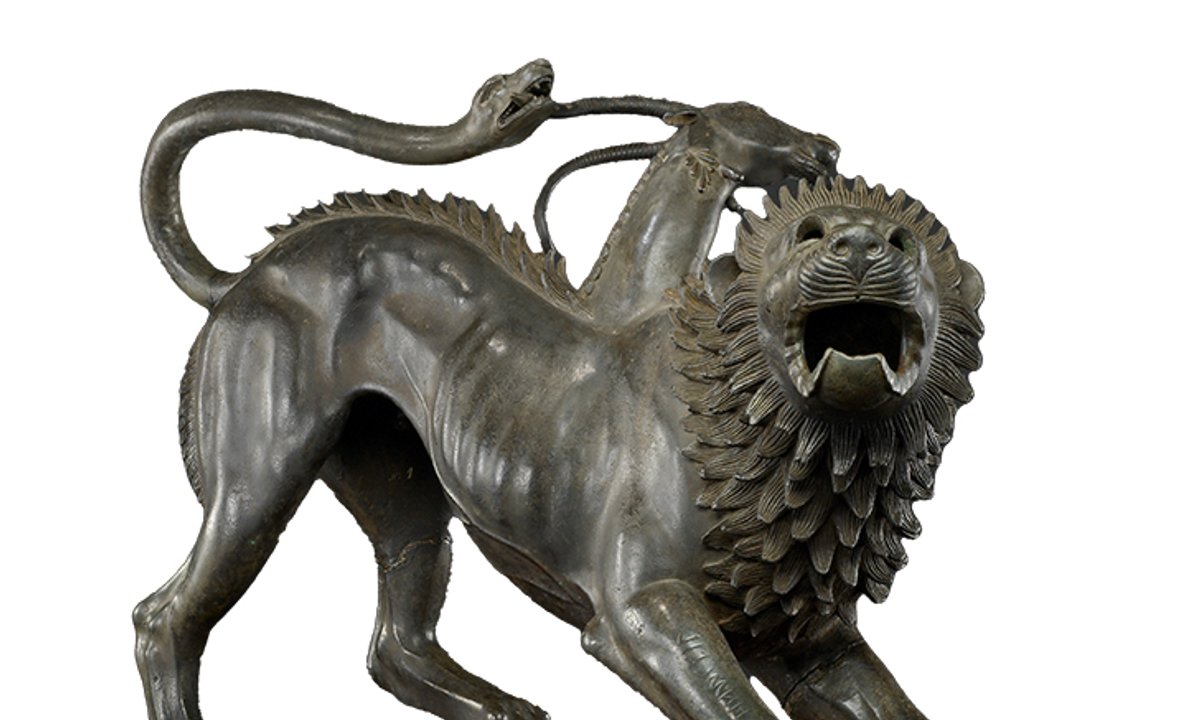 Ancient Etruscan monster gets new state-of-the-art home in Florence museum