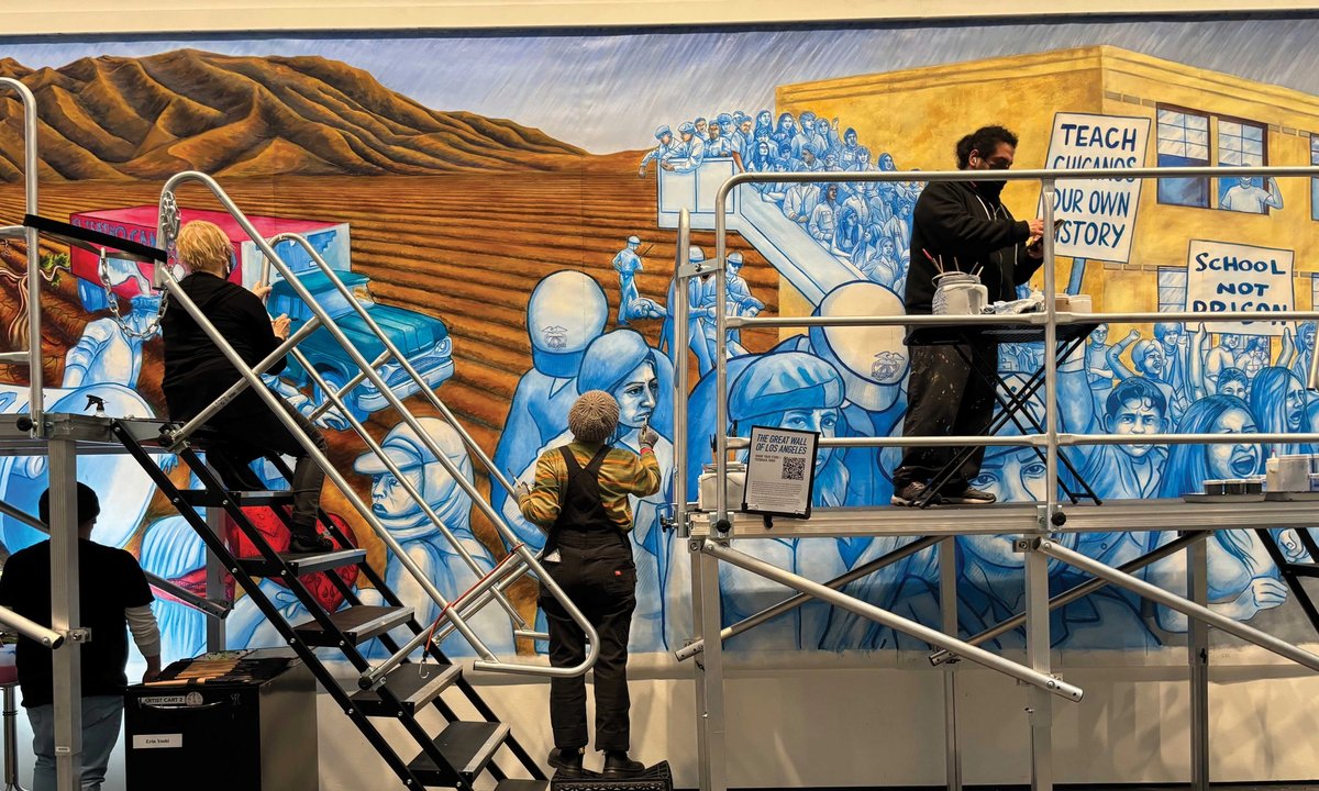 Judy Baca turns Lacma into her studio as she charts the history of Los Angeles Judy Baca turns Lacma into her studio as she charts the history of Los Angeles