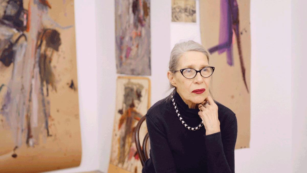 Martha Jungwirth, who says the painter Albert Oehlen gave her her big break when he included her works in an exhibition he curated in 2010 
© Shawn Dell; courtesy Thaddaeus Ropac