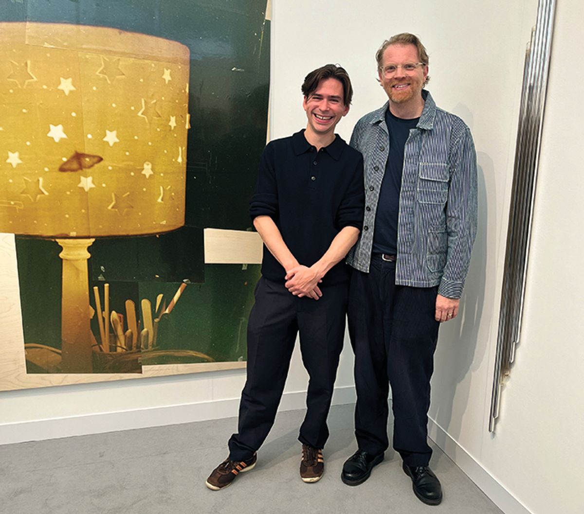Nat Faulkner (left) with Martin Clark, of the Camden Art Centre, which will host a show by the photographer Louisa Buck