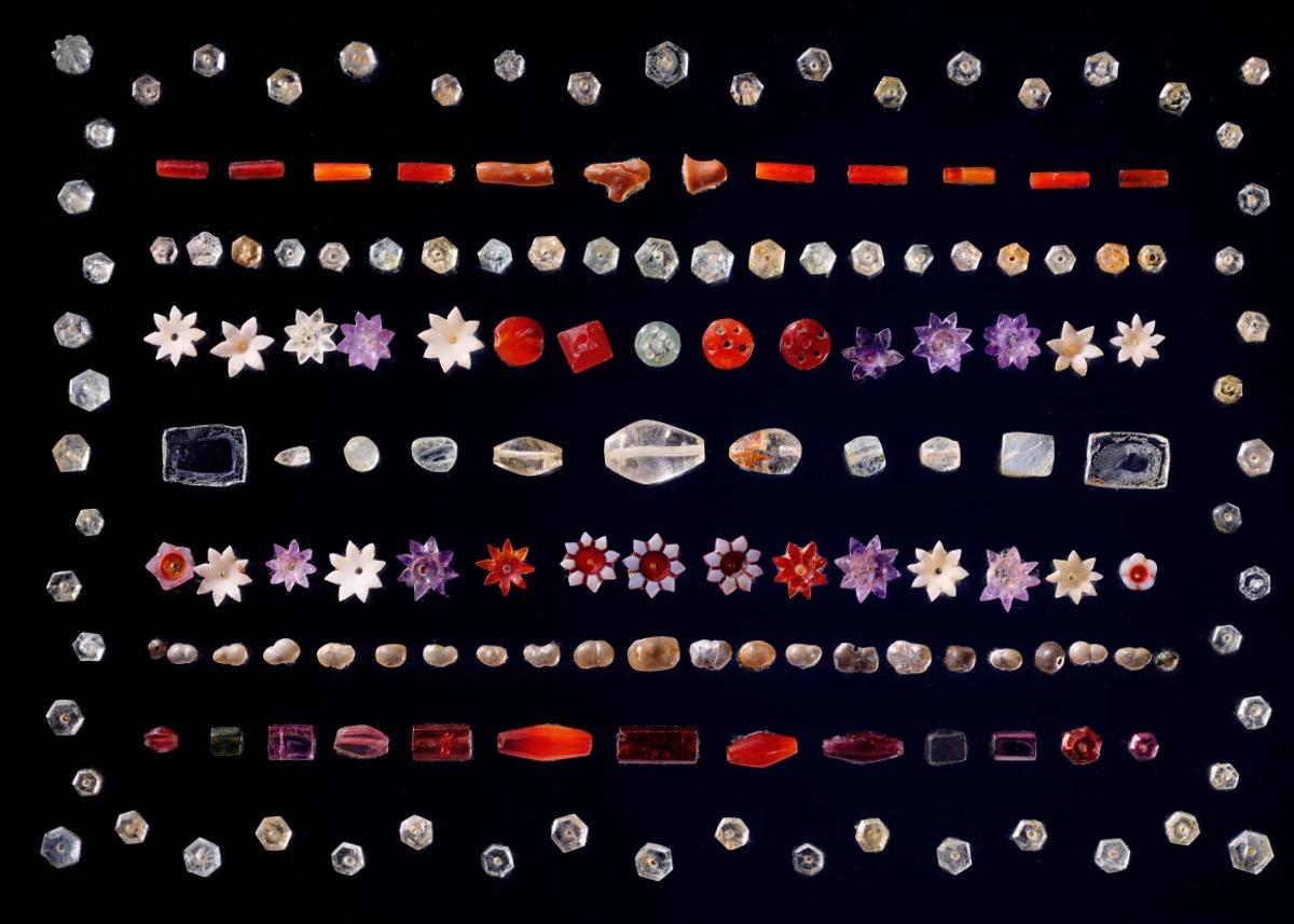 The Piprahwa gems are a collection of around 1,800 jewels that were excavated by the engineer William Caxton Peppé during the British Raj

Courtesy of Sotheby’s