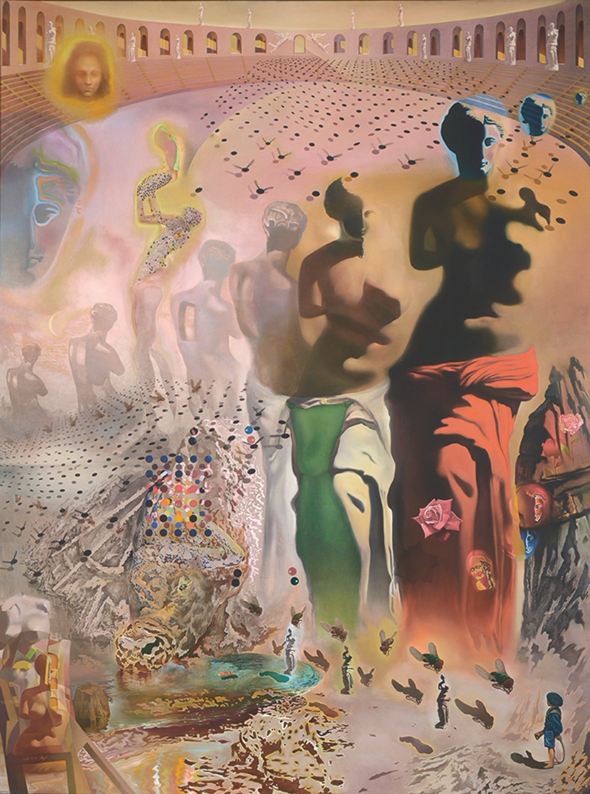 The Hallucinogenic Toreador (1968-70) by Salvador Dalí Courtesy of The Dalí Museum, St. Petersburg, Florida, US