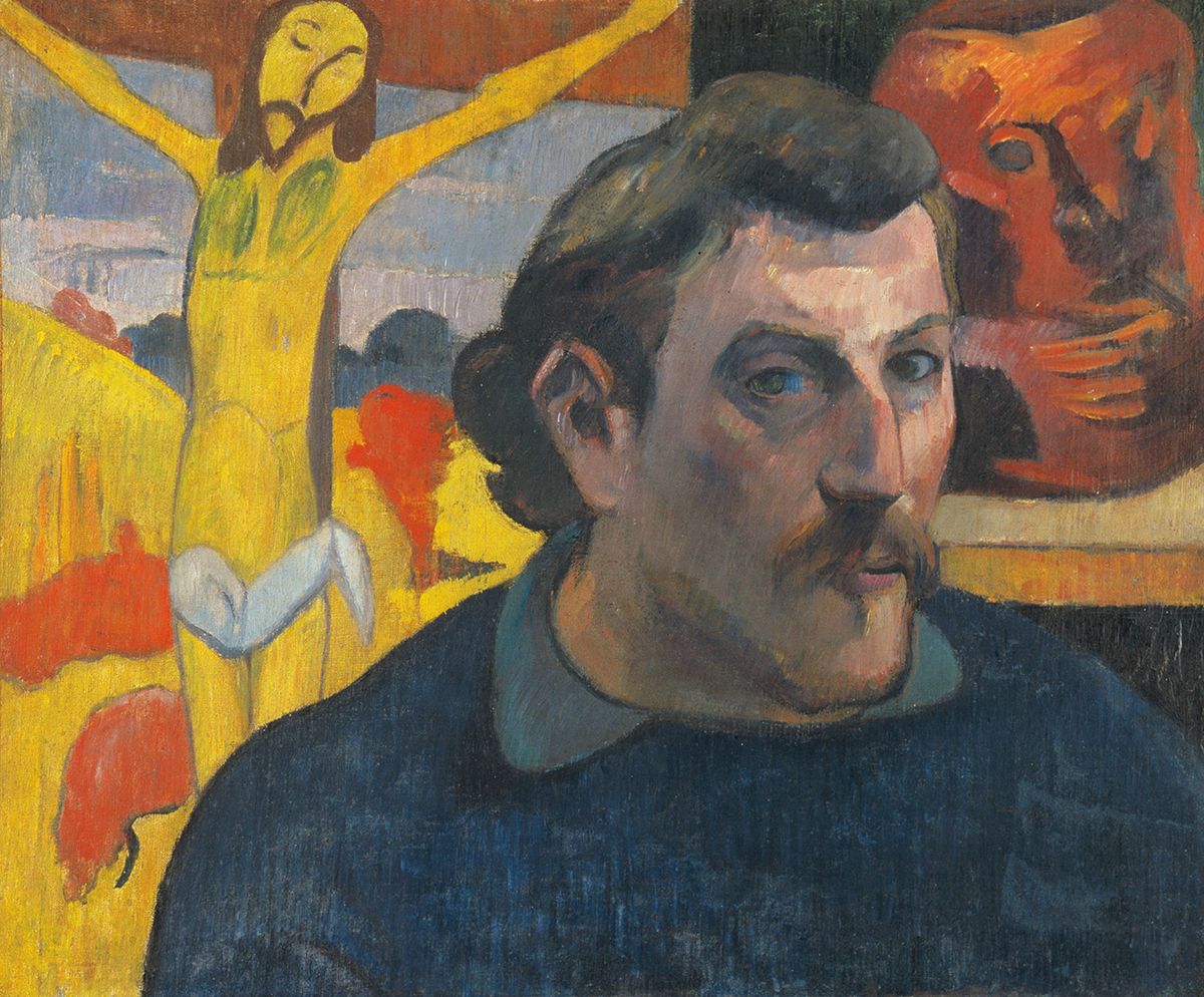 Paul Gauguin, Self-portrait with Yellow Christ (1890–91) is on loan from the Musée d'Orsay, Paris Photo: René-Gabriel Ojeda. © RMN-Grand Palais / Art Resource, NY